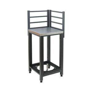 Kültéri sarokmodul 47x47x123 cm fekete/rozsdamentes acél 14127 kép