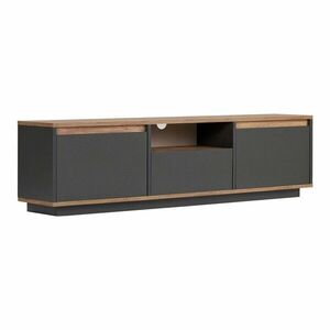 Antracitszürke TV-állvány 160x42x30 cm Sentinel – Kalune Design kép