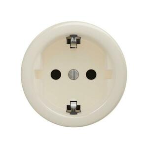 Reblig - Retro keret nélküli otthoni SCHUKO aljzat 230V/16A, bézs B/ZS kép