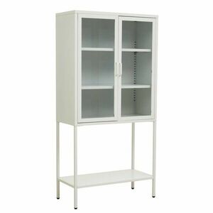 Fehér acél tálalószekrény 75x150x35 cm Acier – Premier Housewares kép