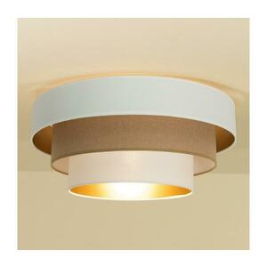 Mennyezeti lámpa WENTA 1xE27/60W/230V átm. 50 cm fehér/barna H0054 kép