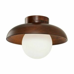 Barna mennyezeti lámpa üveg búrával ø 24 cm Elsa – Opviq lights kép
