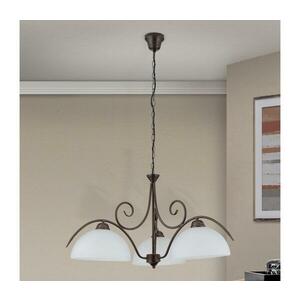Orion - RULA láncos csillár 3xE27/40W/230V Ø 70 cm fehér/bronz LU 1668/3 Antik kép