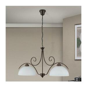 Orion - Láncos csillár RULA 2xE27/40W/230V fehér/bronz LU 1669/2 Antik kép
