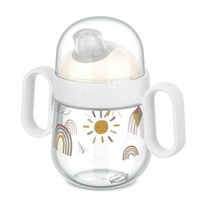 Bézs műanyag gyerek bögre 200 ml Sunshine & Rainbow – Mepal kép