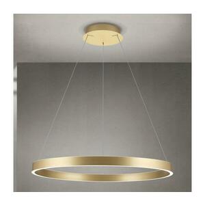 Orion – KOLK LED, fényerőszabályozható függeszték kábellel, LED/80W/230V, állítható színhőmérséklet 2700/3000/4000K, átm. 80 cm, arany HL 6-1717/80 gold-matt kép