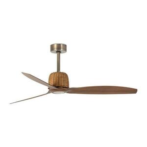 FARO Barcelona FARO 33436WT- Mennyezeti látor WEAVER M, átmérő 128 cm, barna/sárgaréz, Wi-Fi Tuya + távirányító 33436T kép