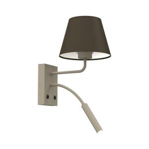 Fali lámpa ARDEN 1xE27/15W/230V + 1xG9/8W bézs/barna 4654 kép