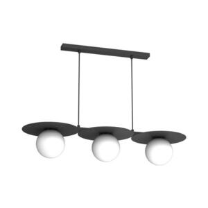 Zsinóros csillár FLAT 3xE27/15W/230V fekete 9598 kép