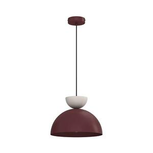 Zsinóros csillár NEVIS 1xE27/15W/230V, átm. 29 cm, bordó 9715A kép