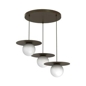 Kábelre függesztett csillár FLAT 3xE27/15W/230V barna 9569 kép