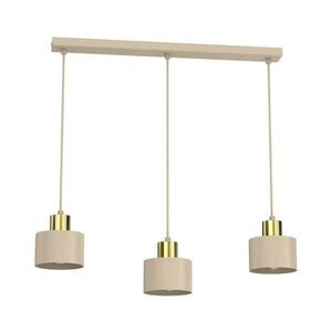 Zsinóros csillár PARKLA 3xE27/15W/230V bézs/arany 8795A kép