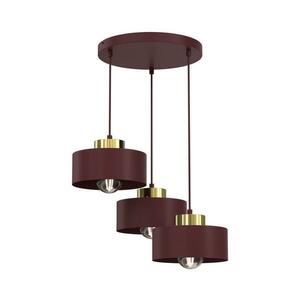 MARTI kábelen függő csillár 3xE27/15W/230V bordó/arany 9703A kép