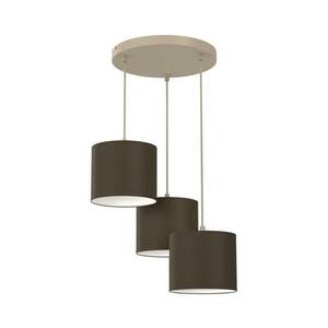Kábelre függesztett ARDEN csillár 3xE27/15W/230V, Ø 30 cm, bézs/barna 4662 kép