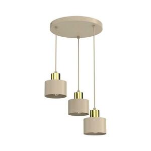 PARKLA zsinóros csillár 3xE27/15W/230V bézs/arany 8796A kép