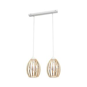 Csillár zsinóron DALI 2xE27/15W/230V réz W-L 1355/2 WT+BR kép