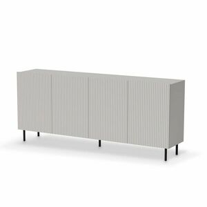 Komód, 200 cm, kasmír / fekete - PAUXOS - Butopêa kép