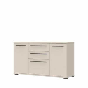 Komód, három ajtóval és két fiókkal, kasmír matt, 150 cm - BALLADE - Butopêa kép