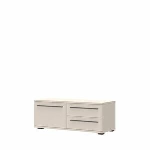 TV állvány, egy ajtóval és két fiókkal, kasmír matt, 120 cm - BALLADE - Butopêa kép