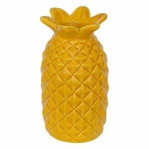 Ananász formájú váza, kerámia 10 cm, sárga - ANANA - Butopêa kép