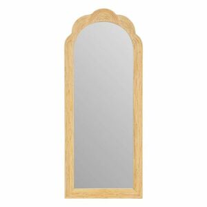 Ívelt fali tükör rattan kerettel 170 x 70 cm - ROSEAU - Butopêa kép