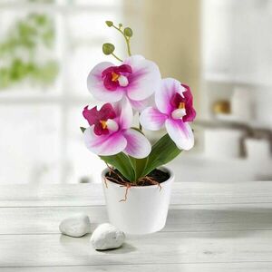 Mesterséges orchidea cserépben kép