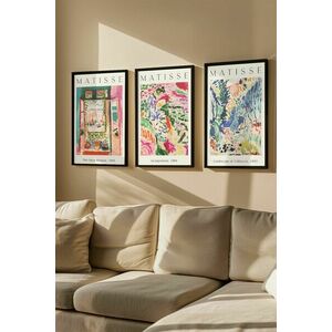 Wallity Decorative Framed MDF Painting (3 Pieces) Multicolor Artv... kép