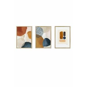 Wallity Decorative Framed MDF Painting (3 Pieces) Multicolor Artsycllct2 kép