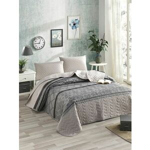 L'essentiel Maison Double Bedspread Set Grey Dark Grey Creat... kép