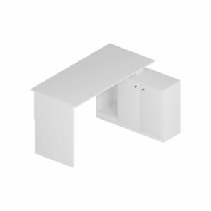Hanah Home Study Desk White Basak Calisma Masası - White kép