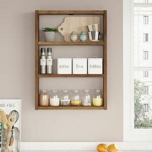 Hanah Home Wall Shelf Walnut Pr1-Br kép
