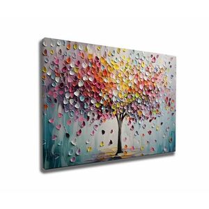 Wallity Decorative Canvas Painting Multicolor WY347 (50 x 70) kép