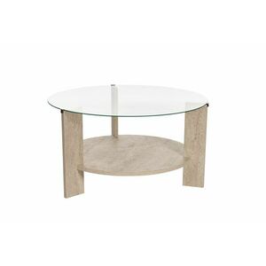 Hanah Home Dohányzóasztal Travertine Átlátszó Clara - Travertine, ... kép