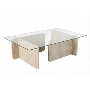 Hanah Home Coffee Table Travertine Flavio - Travertine kép
