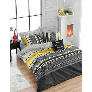 L'essentiel Maison Ranforce Double Quilt Cover Set Yellow Bl... kép