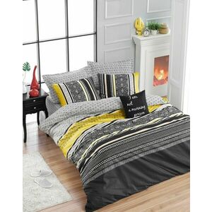 L'essentiel Maison Ranforce Double Duvet Cover Set Yellow Bl... kép