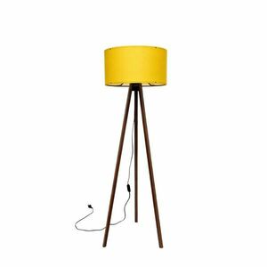 Modern Állólámpa - Sárga-Barna - 140cm kép