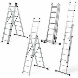 ModernHome 3x7 multifunkcionális alumínium Létra (150kg) kép