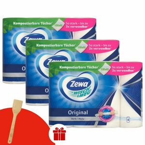 Zewa Wisch & Weg Original 2 rétegű Papírtörlő 3x4 tekercs + A... kép