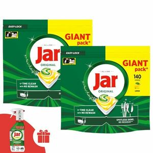 Jar Original Mosogatógép kapszula 2x140db + Ajándék Jar 3in1 Powe... kép