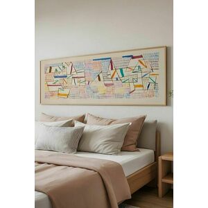 Wallity Decorative Framed MDF Painting Multicolor Artsmdfyty3-50120 kép