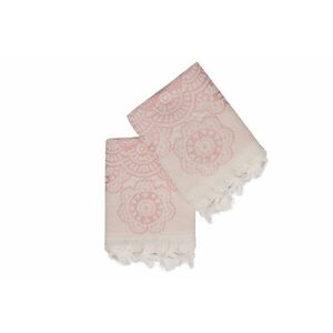 L'essentiel Maison Hand Towel Set (2 Pieces) Ecru Pink Marce... kép
