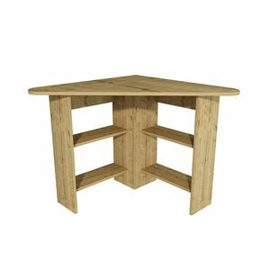 Hanah Home Study Desk Sapphire Oak Corner - Sapphire Oak kép