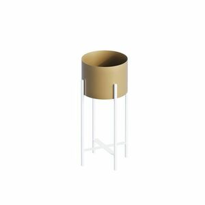 Aberto Design Decorative Pot White Gold GED-026-C kép