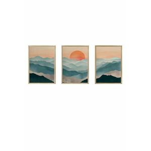 Wallity Decorative Framed MDF Painting (3 Pieces) Multicolor Arts... kép