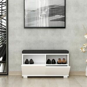 Hanah Home Shoe Cabinet White Drago - White kép