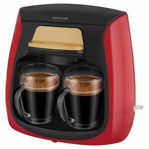 Sencor SCE 2101RD Filteres Kávéfőző 500W, 0, 3l, Piros-Fekete kép
