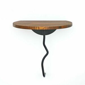 Hanah Home Fali polc Black Leo - Gesztenye, Fekete kép