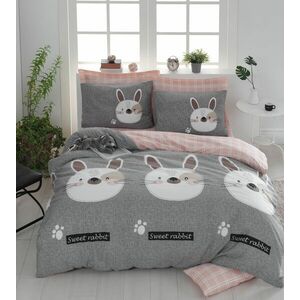 L'essentiel Maison Double Quilt Cover Set Grey Brown White P... kép