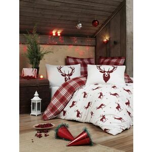 L'essentiel Maison Double Quilt Cover Set Claret Red White G... kép